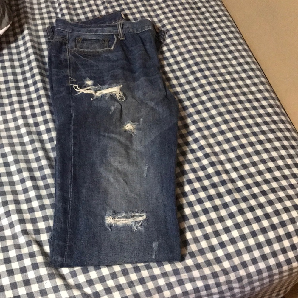 Aeropostale slim bootcut distressed jeans