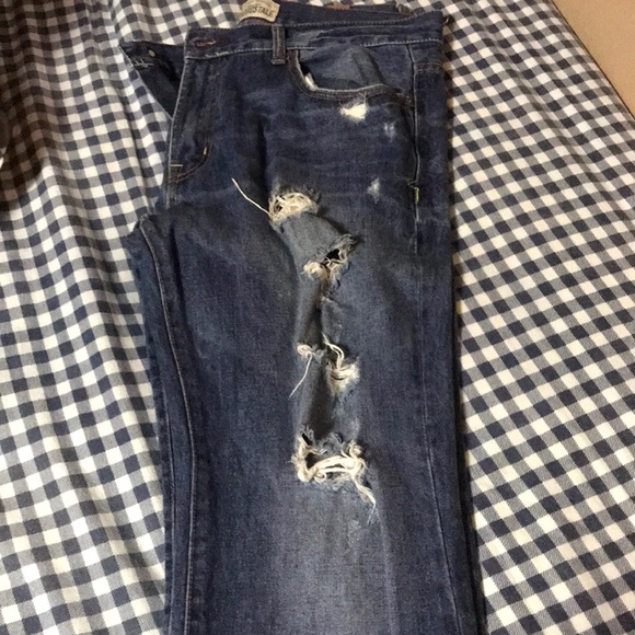 Aeropostale slim bootcut distressed jeans - Picture 2 of 4