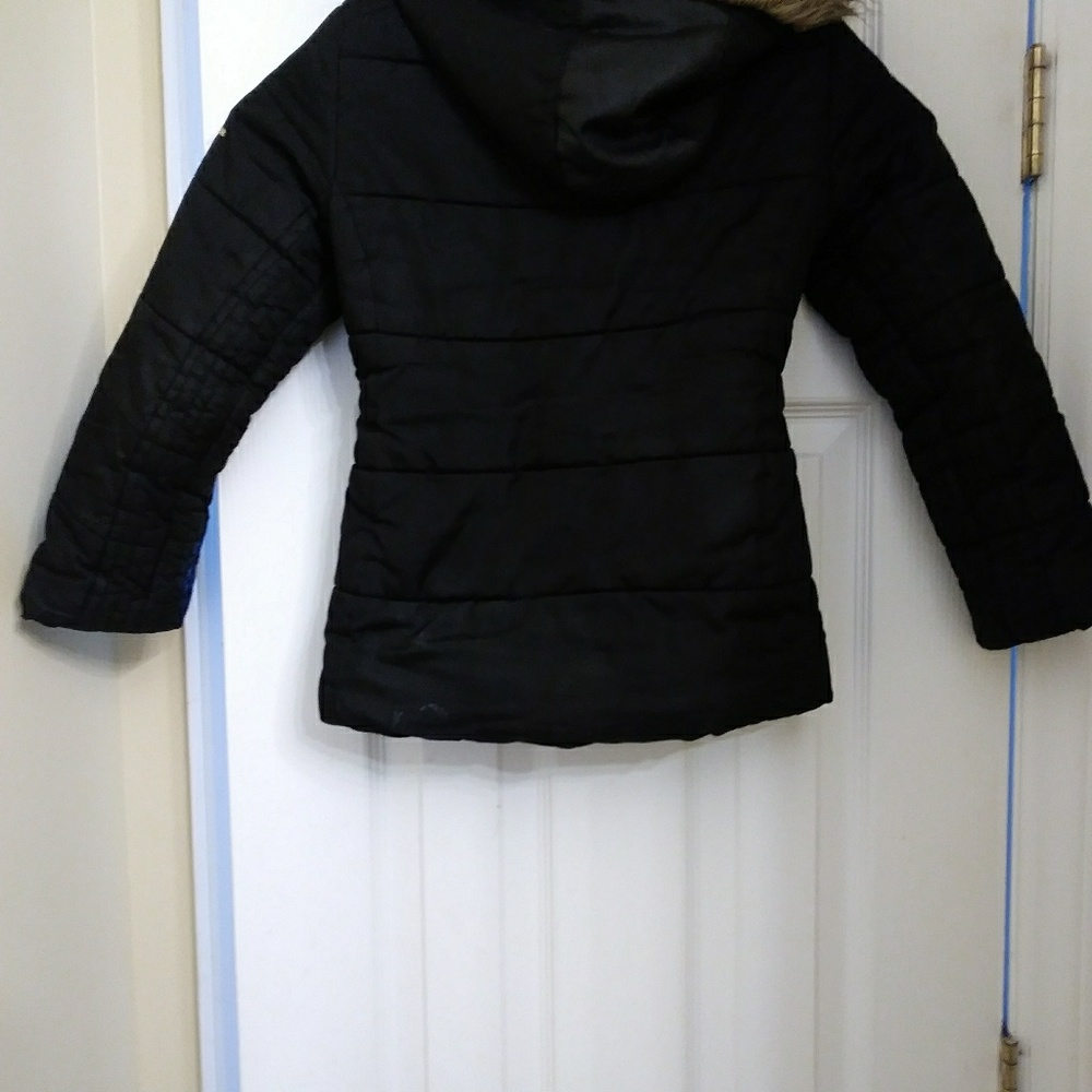 Black girl coat with hood