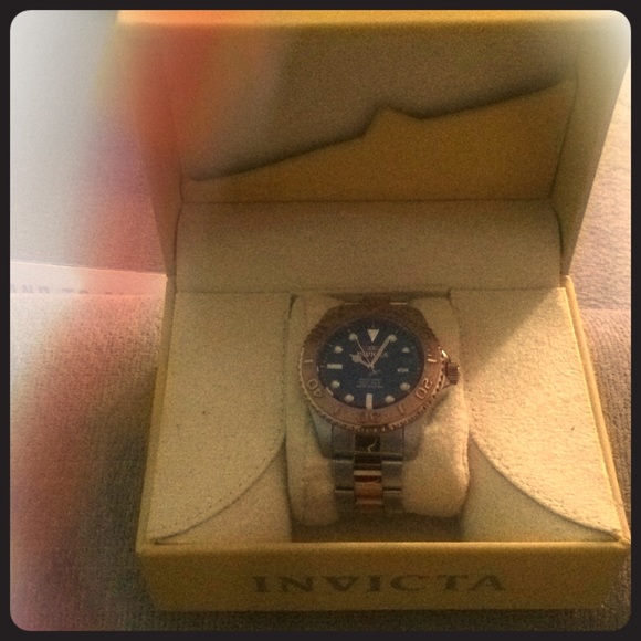 Rose gold over silver invicta watch 15189
