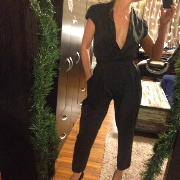 80s black jumpsuit