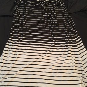 Black and white maxi skirt 3x