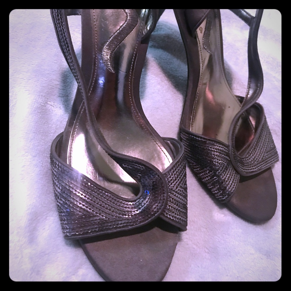 Purple/slate heels used once for a baptism