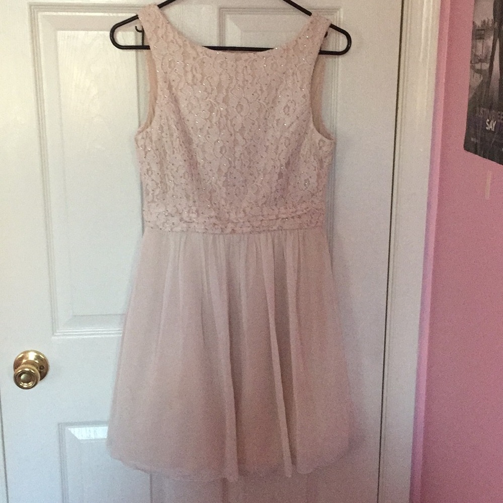 Blush party dress