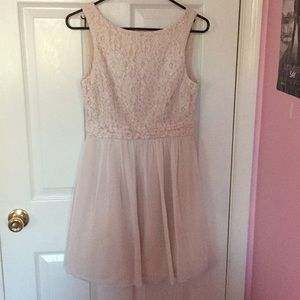 Blush party dress