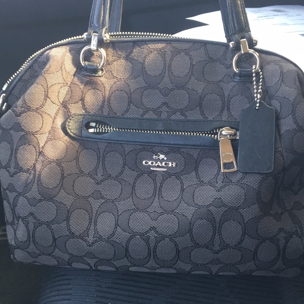 Coach Mesh bag with silver fixtures