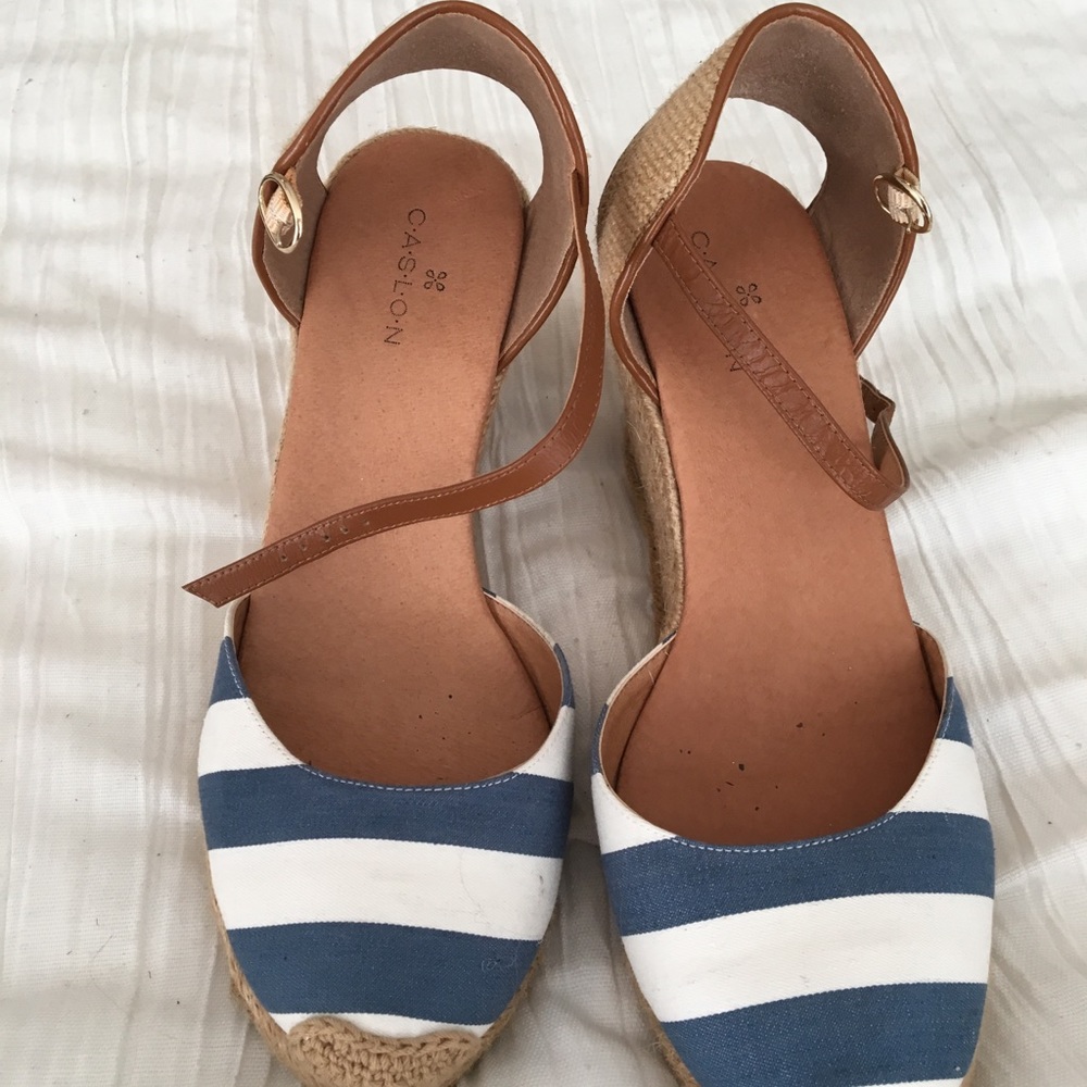 CASLON Espadrilles: blue and white stripe
