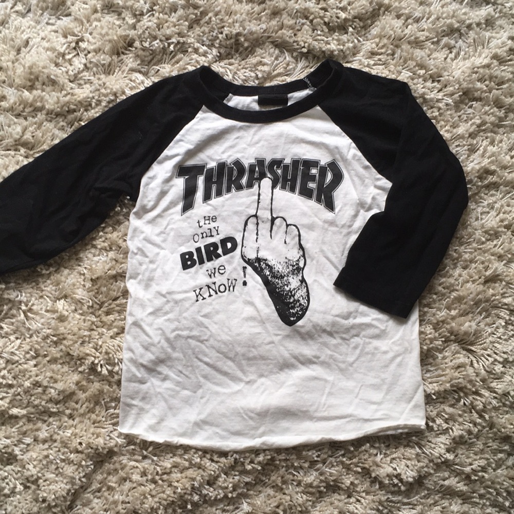 Thrasher Flip The Bird Baseball T
