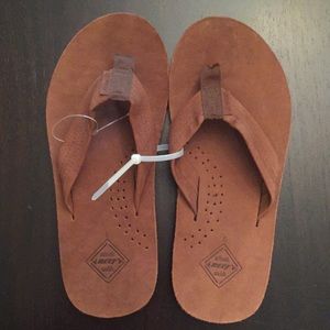New Men’s Reef Brown Flip Flops Sandals 8