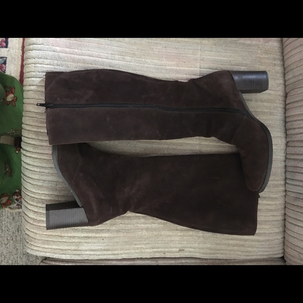 Knee high brown boots