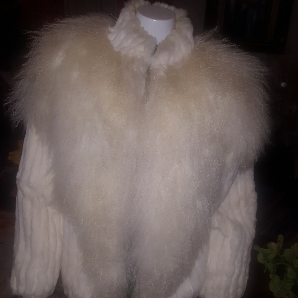 Was $400.00. Rabbit & Mangolian lamb fur. - Picture 4 of 7
