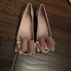 Melissa light pink matte flats