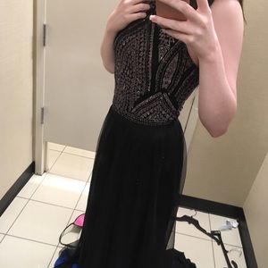two piece prom dress