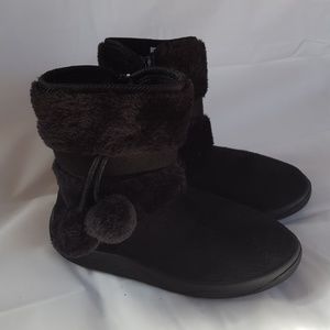Kids black boots girls size 13.