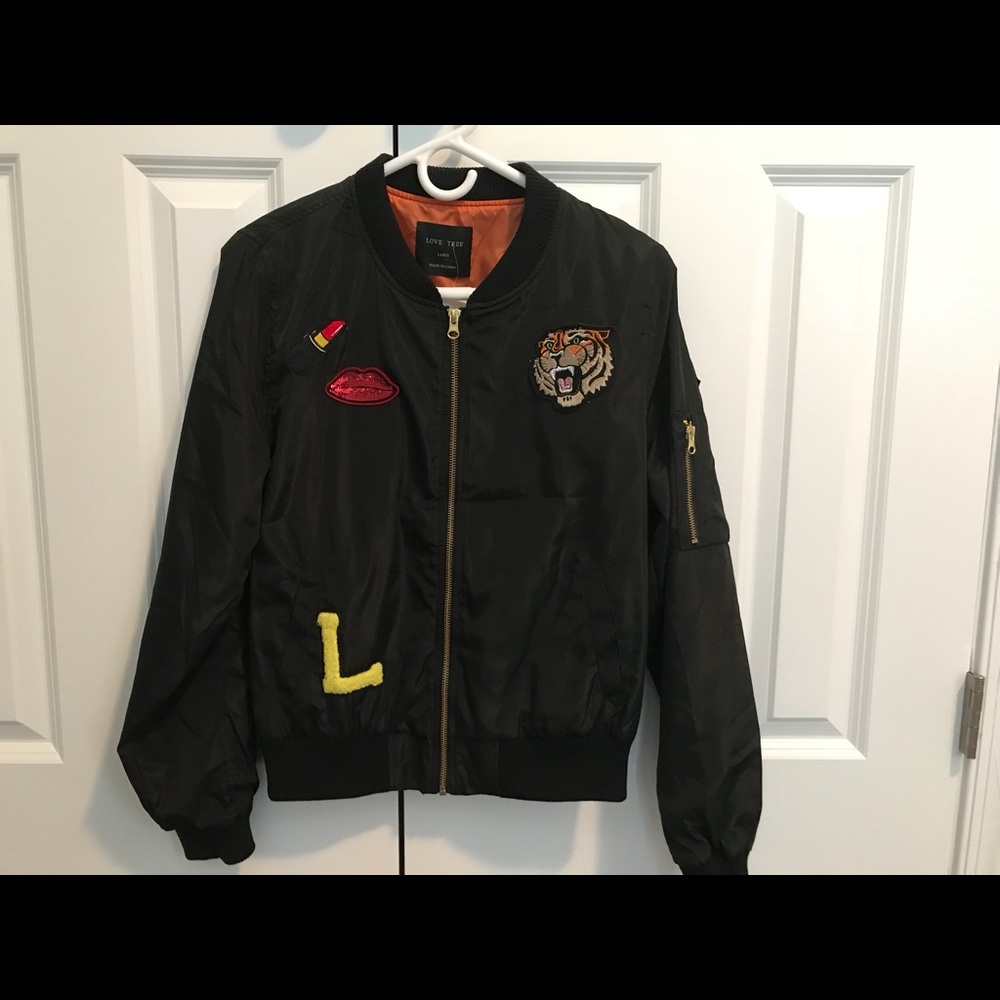 New Black Women’s or Girls LRG bomber fits MED