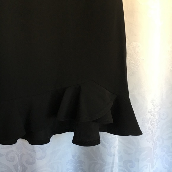 🆕Anastasia LBD Black Square Neckline Ruffle Dress - Picture 7 of 7