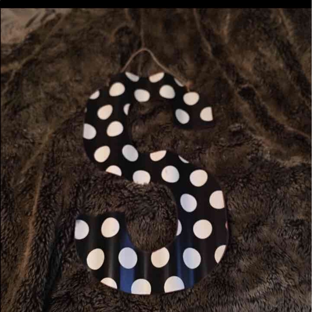 Metal S initial  door hanger