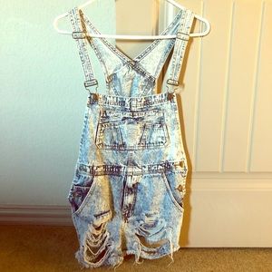 Distressed Overalls