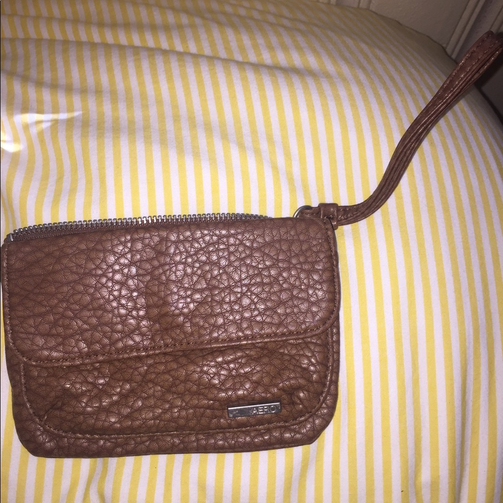 Aeropostale Faux leather wristlet