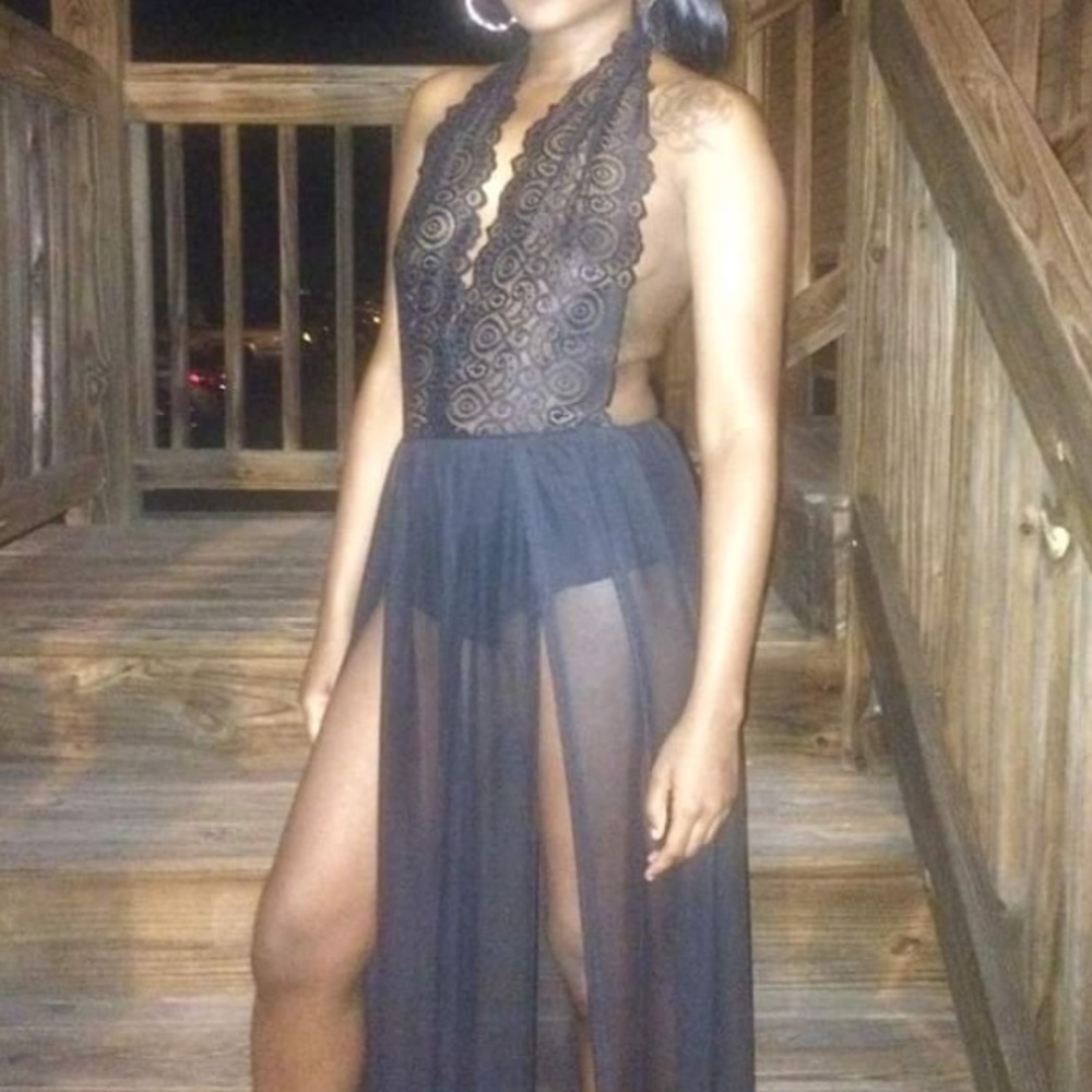 Sexy split dress