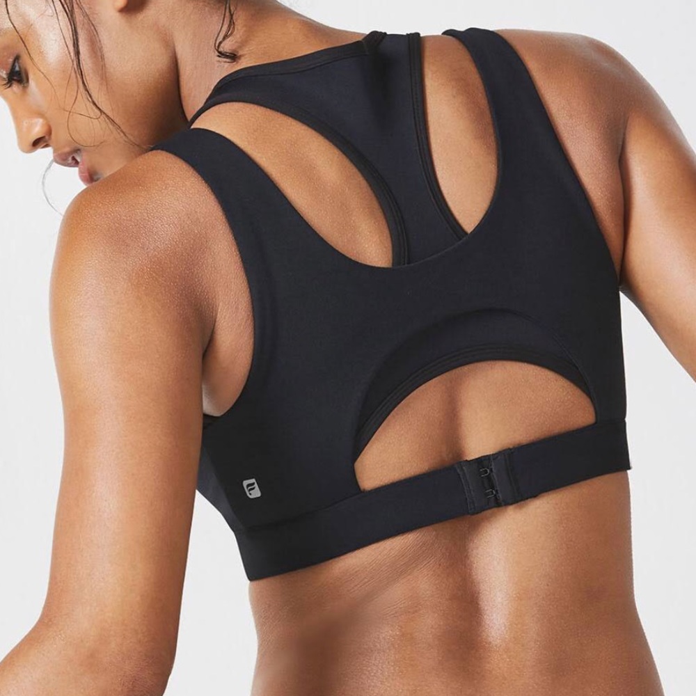 NWT Black Fabletics sports bra