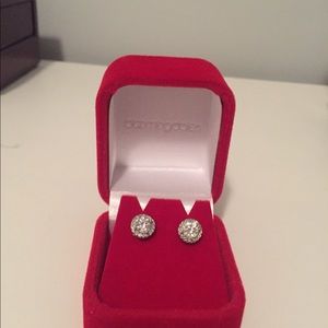 Diamond stud earrings