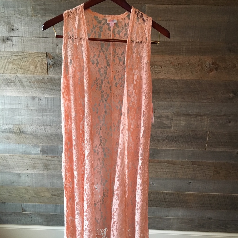 LuLaRoe S Blush/Peach Lace Joy **Please Read**