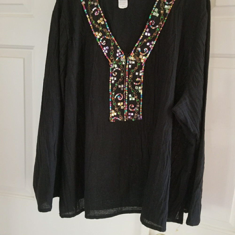 Black top and matching pants