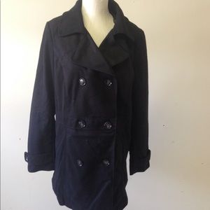 Black Plus Size Peacoat