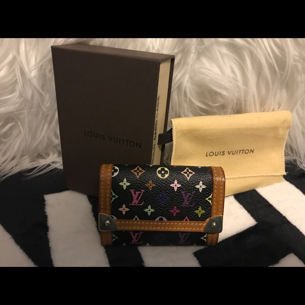 Authentic Louis Vuitton multi color card case
