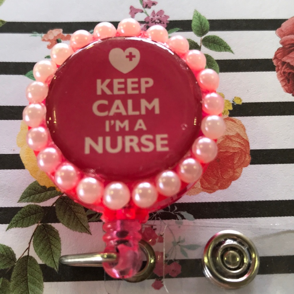 3/$35  keep calm badge reel