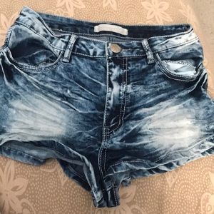 washes out shorts size 7