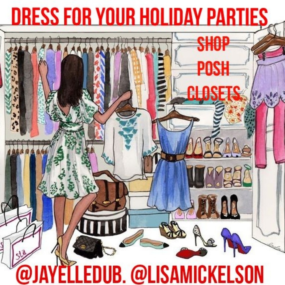 Dress for your holiday parties in posh closets