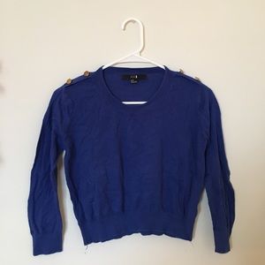 F21 Sweater w/ Gold Buttons