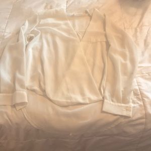 Sheer White Dress Top