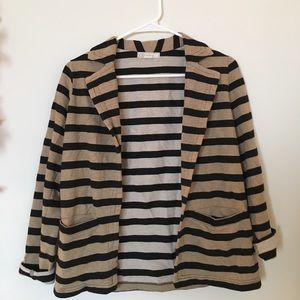 F21 Striped Blazer