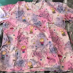 Snoopy scrub top