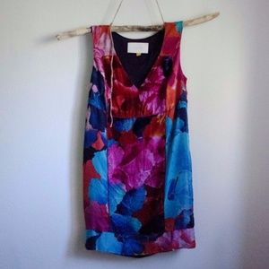 Anthropologie Velvet Floral Shift Dress 2