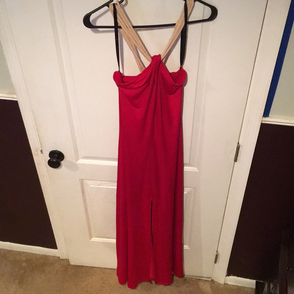 Kardashian Kollection Red Maxi Dress