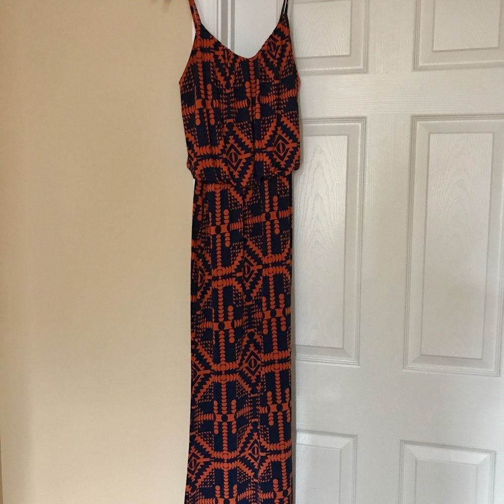Long maxi jersey dress boutique sz med