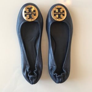 Tory Burch Reva Ballet Flat | gold emblem