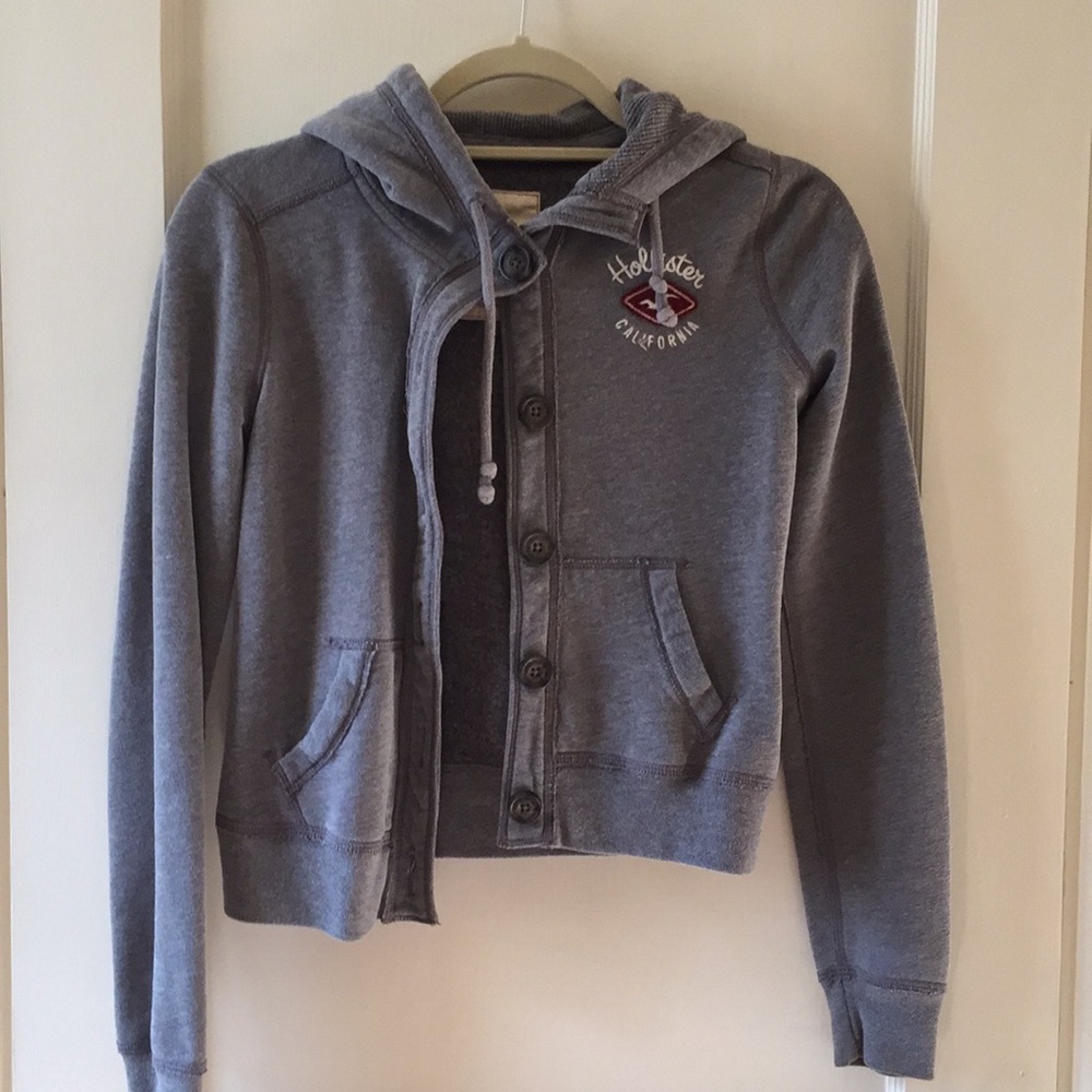 Hollister Button up sweatshirt
