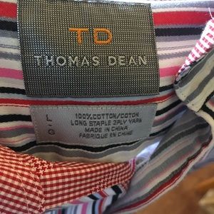 Thomas Dean men’s large button down dress shirt