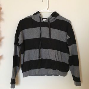 F21 Striped Hoodie