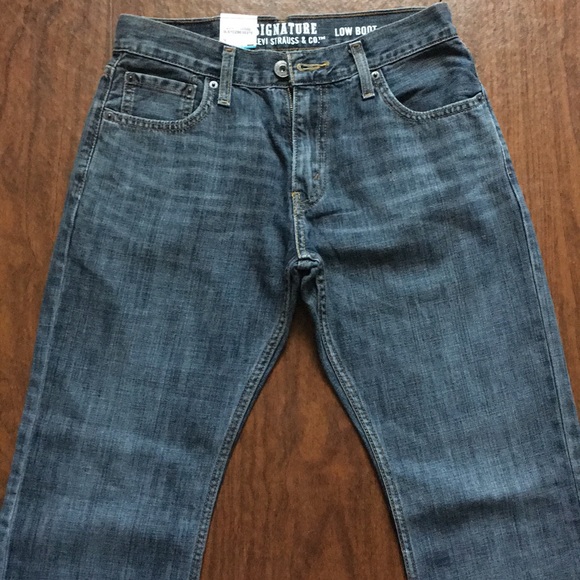 Signature by Levi Classic Versatile Timeless High-Quality Low Boot Jeans - Picture 4 of 4