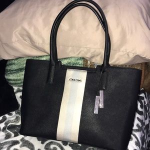 Calvin Klein Saffiano Leather Tote Handbag