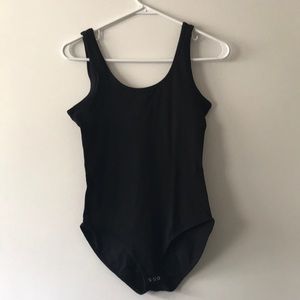 Victoria’s Secret Pink snap black bodysuit XS Nwt