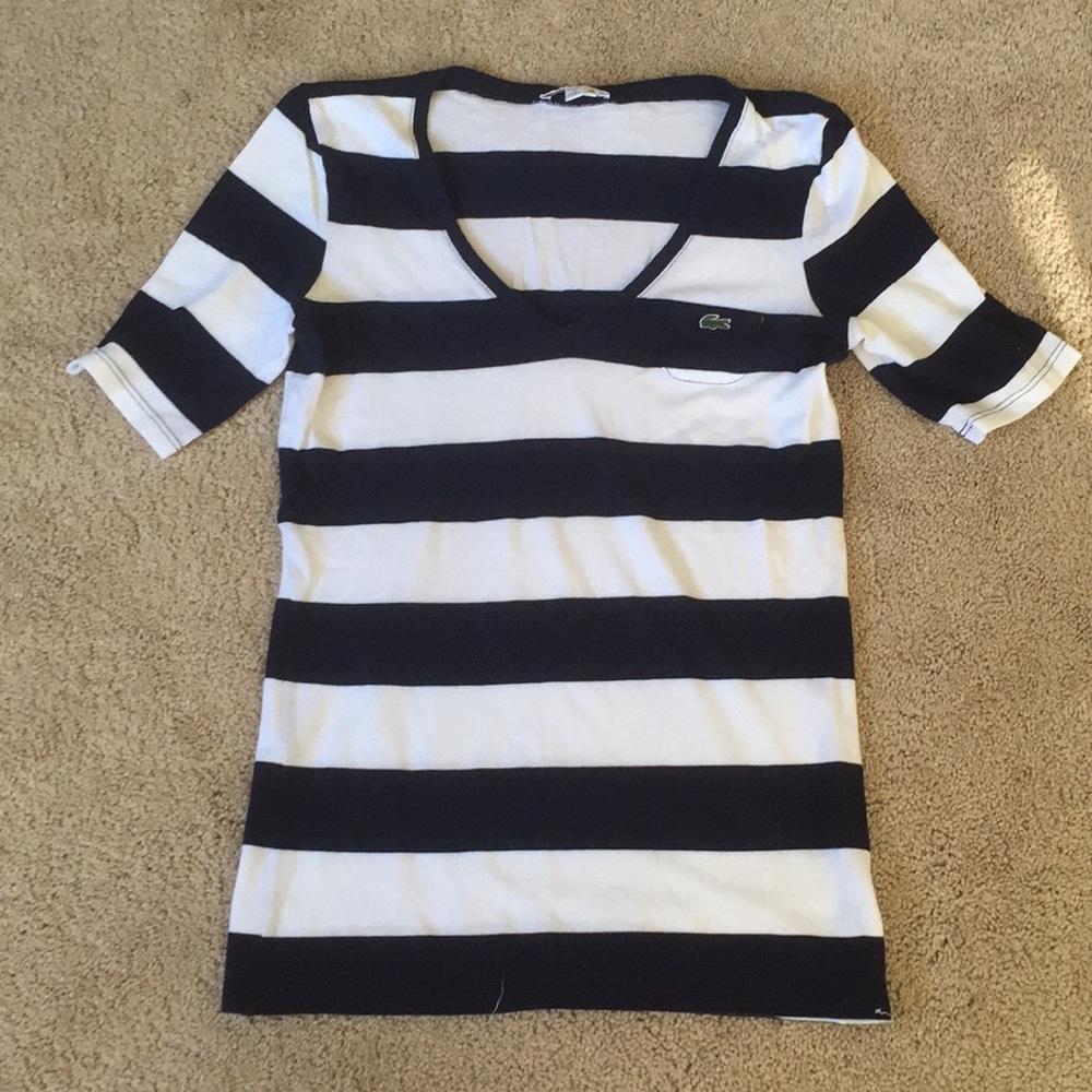 Women's Lacoste stripped shirt