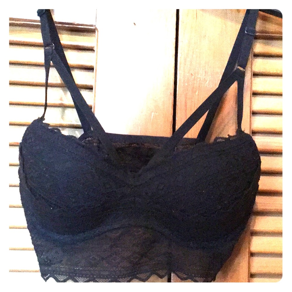 Strappy Black Bra
