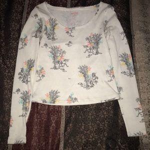 Long sleeve crop top